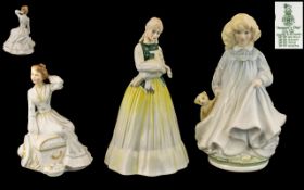 Royal Doulton Collection of Hand Painted Porcelain Figures ( 3 ) In Total.