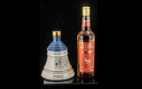 Bells Old Scotch Whisky in box; 4th August, 1990, plus a bottle of Glen-Garioch Single Malt,