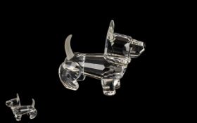 Swarovski Silver Crystal Scottie Dog in original box. Unused condition, Art No.