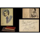 Two Autograph Albums with various autographs, drawings and notes, includes Bing Crosby,1935,