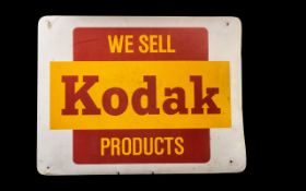 Advertising Interest - A Kodak Shop Display Sign. Double-sided, 14.5 x 19".