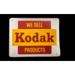 Advertising Interest - A Kodak Shop Display Sign. Double-sided, 14.5 x 19".