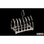 Sterling Silver 1920's 6 Tier Toast rack of pleasing proportion and design.
