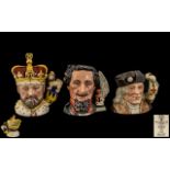 Royal Doulton - Special Edition Ltd Edition Hand Painted Mid Sized Character Jugs ( 3 ) In Total.