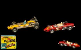 Boxed Corgi Cars (154 & 159). 159 Cooper Maserati F/1, and 154 Ferrari Grand Prix Racing Car.