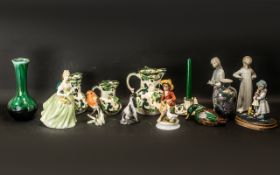 Mixed Lot Of Pottery, To Include Various Figures, Royal Doulton, Nao, Hummel,
