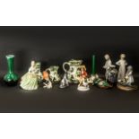 Mixed Lot Of Pottery, To Include Various Figures, Royal Doulton, Nao, Hummel,