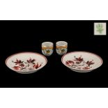 Small Collection of Vintage Hollohaza Porcelain, made in Hungary, comprising: two small plates 14.
