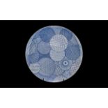 Limited Edition Christopher Dresser Plate, Designer Series 9" Mikasa Plate in blue design,