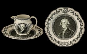 Wedgwood Creamware Bicentenary Plate 1930, depicting Josiah Wedgwood FRS,