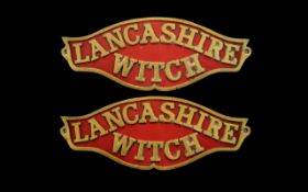 Railway Interest - Two Metal Signs for the Lancashire Witch.