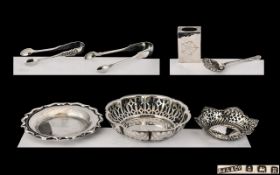 A Good Collection of Small Hallmarked Silver Items seven items in total, all marked for silver.