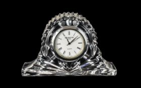 Waterford Glass Bedside Clock. Please see accompanying images.