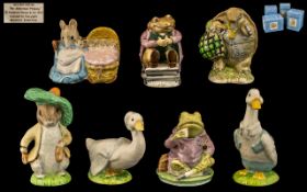 Beswick Beatrix Potter Figures ( 7 ) Seven In Total. Comprises 1/ Mr Jackson, Brown Toad. BP - 3B