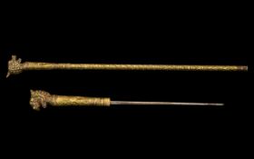 Oriental Early 20th Century Sword Stick.