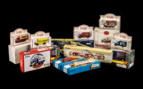 Collection Of Diecast Models To Include Lledo Exchange & Mart, Corgi 98103 Volvo Container,