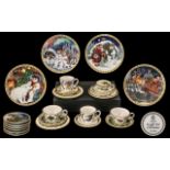 Collection of Royal Worcester Miniature Christmas Plates, six in total,