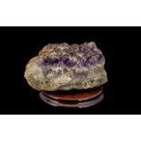 Large Decorative Quartz Amethyst Crystal.