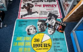 Film Poster for Classic '36 Hours' starring James Garner. UK Quad 30 x 40", issued 1965.