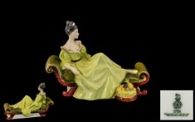 Royal Doulton Hand Painted Figure ' At Ease ' HN2473. Designer M. Davies. Issued 1973 - 1979.