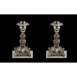 Carlo Mario Camusso Peruvian - Sterling Silver Pleasing Hand Crafted Pair of Stylish and Embossed