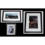 Railway Interest - Three Framed Railway Photographs by P. Laurence, comprising 'Leander Crossing