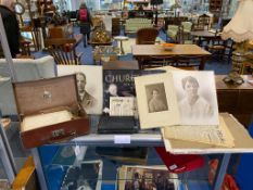 Small Mixed Lot of Ephemera, including a modern Churchill pack, antique photographs,