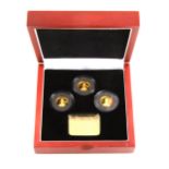 London Mint Office The Year of Three Kings gold coin set,