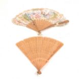 A collection of seventeen brisé and folding fans.