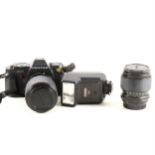 Pentax P30 camera, lenses, filter, etc.