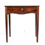 A late Georgian mahogany side table