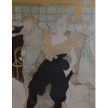 After Henri de Toulouse Lautrec, Cha-U-Kao, reproduction colour print,