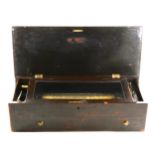 19th Century mechanical musical box, possibly Langdorf & Fils