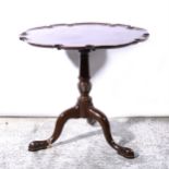 George III style mahogany pedestal table