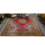 Wilton Grosvenor carpet, Persian pattern on a red field