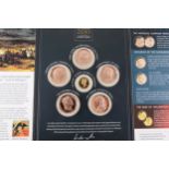 'Monarchs of the Napoleonic Wars,' a set of 5 x bronze medals commemorating the bicentenary of the