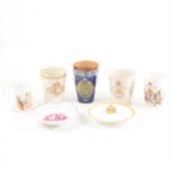 Doulton commemorative beakers and mugs