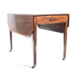 George III mahogany Pembroke table,