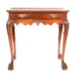 George II style mahogany silver table,