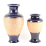 Two large Doulton Slater's Patent stoneware vases