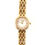 Raymond Weil - a lady's gold-plated Geneve bracelet watch.