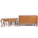 An Eastern camphor wood coffer,