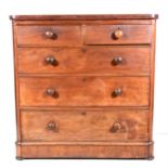 Victorian mahogany chest of drawers,