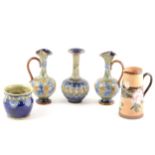 Five items of Doulton Lambeth stoneware