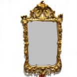 Gilt composition wall mirror,