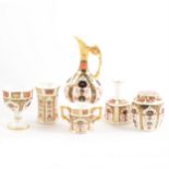 Six pieces of Royal Crown Derby, Old Imari pattern