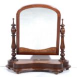 A Victorian mahogany toilet mirror