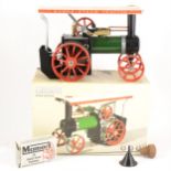 Mamod live steam; TE1a steam tractor traction engine, boxed