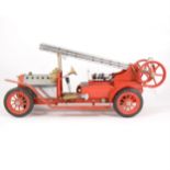 Mamod live steam; FE1 fire engine model, red body, no box.