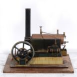 A Stuart Turner 'Victoria' single cylinder horizontal mill steam engine and Stuart Turner steam